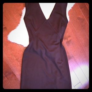 Brown Fitted knot dress